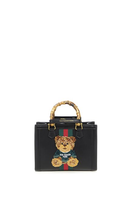 Rue Madam Mini Tote Tedy Negro