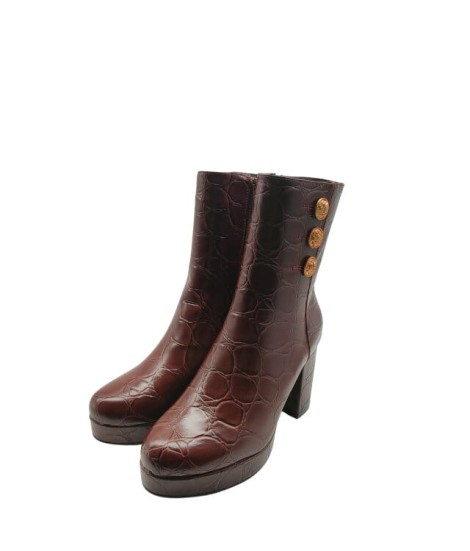 Noa Harmon Botin Plataforma Marron