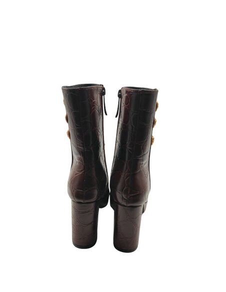 Noa Harmon Botin Plataforma Marron