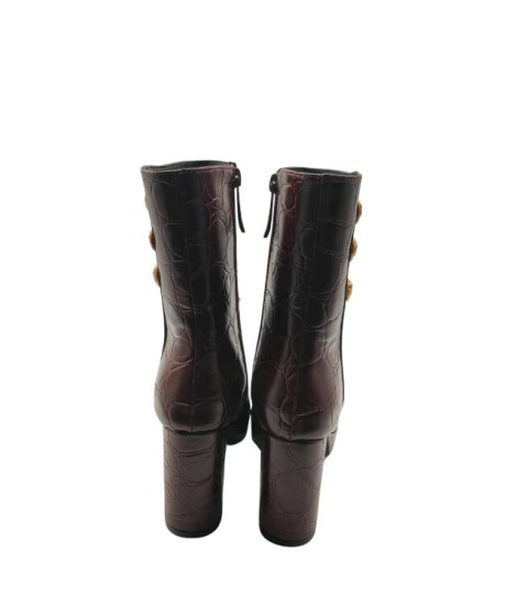 Noa Harmon Botin Plataforma Marron