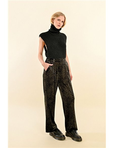 Molly Braken Pantalon animal print