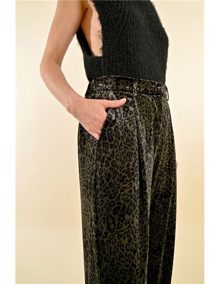 Molly Braken Pantalon animal print