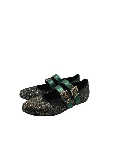 Frank Zapato Glitter Verde