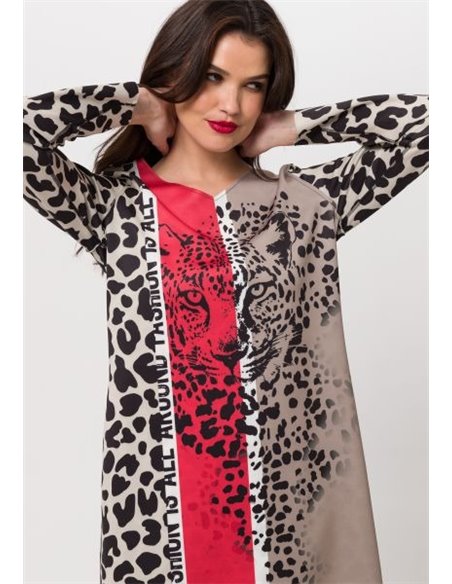 Vestido Animal Print Tigre