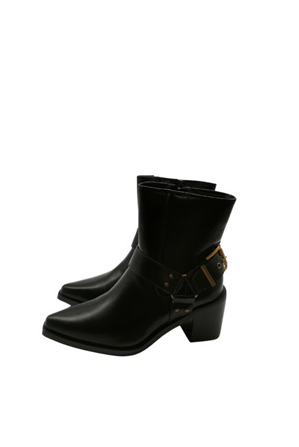 Botin Piel Negro