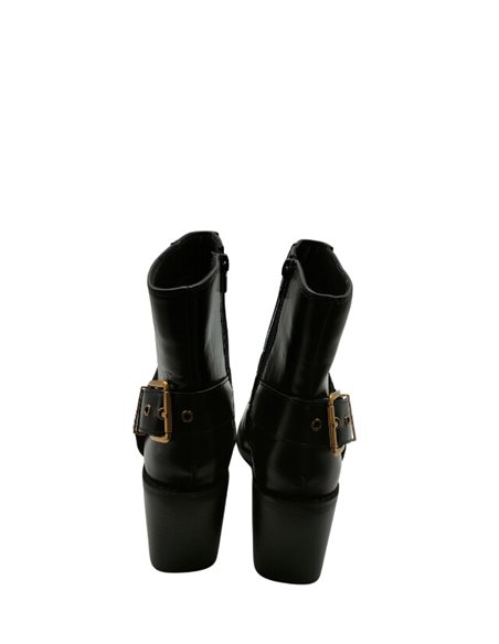 Botin Piel Negro