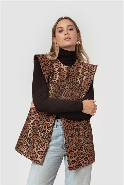 MERYFOR Chaleco Leopardo