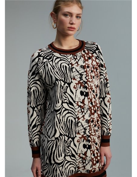 LOLA CASADEMUNT BY MAITE Jersey Animal Print