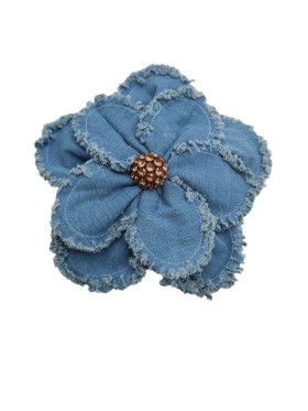 Kontessa Broche flor denim