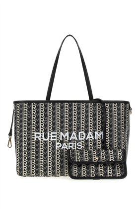 Rue Madam Bolso negro con monograma