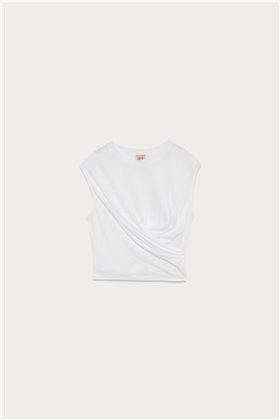 Meme Road Blusa blanca enlazada