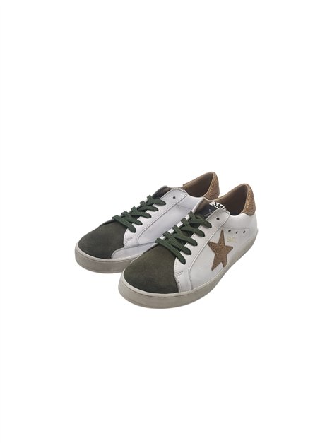 YOWAS Sneaker Estrella Afelpado Musgo