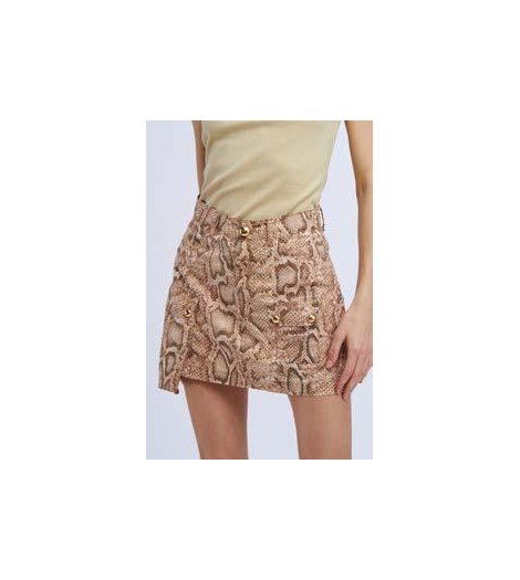 NOSECRETS Falda cargo serpiente