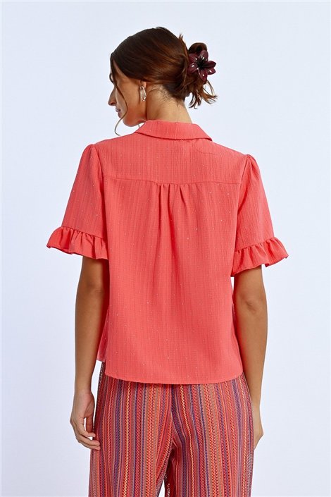 Lili Sidonio Camisa coral con strass