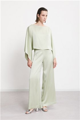 Otto d ame Blusa satinada verde