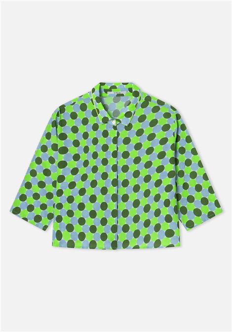 Dr Bloom Camisa Topos Verde