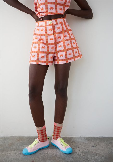 Dr Bloom Short Cangrejos Naranja