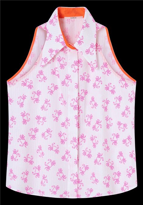 Dr Bloom Blusa Cangrejos Rosas