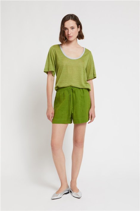 Otto d ame Camiseta verde con lurex