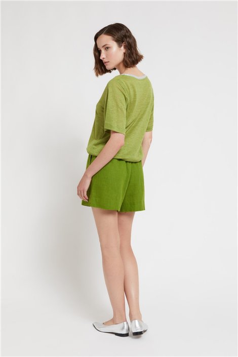 Otto d ame Camiseta verde con lurex