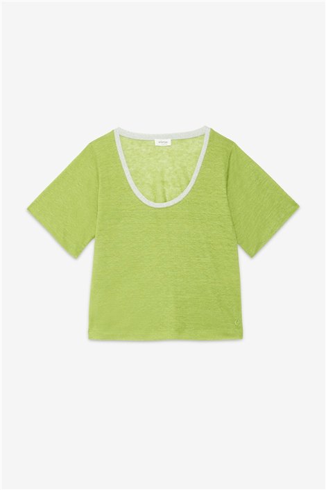 Otto d ame Camiseta verde con lurex