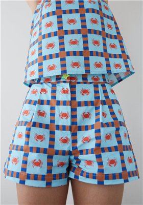 Dr Bloom Short Cangrejo Azul