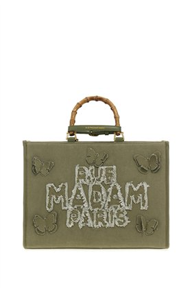 Rue Madam Bolso shopping verde mariposas