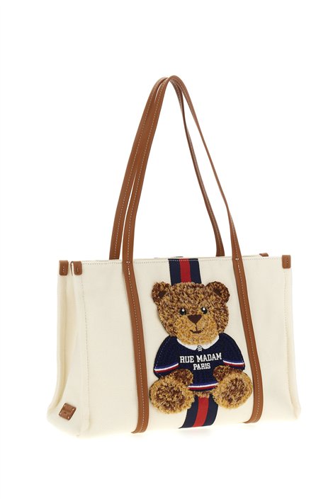 Rue Madam Jellystone mini tote canvas crema