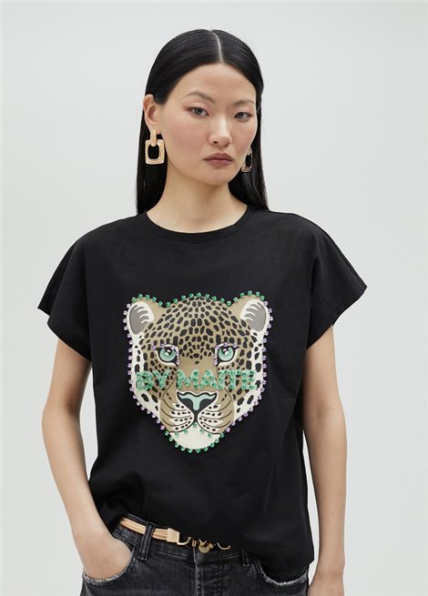 LOLA CASADEMUNT BY MAITE Camiseta leopardo