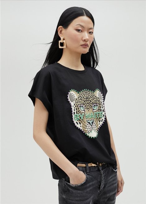 LOLA CASADEMUNT BY MAITE Camiseta leopardo