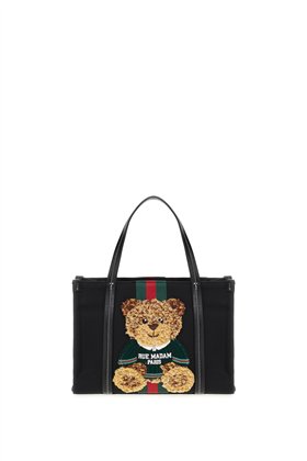 Rue Madam Bolso negro Teddy mini tote