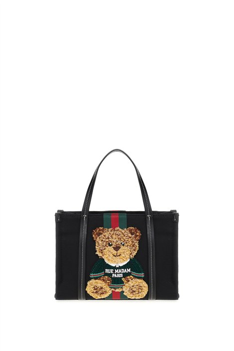 Rue Madam Bolso negro Teddy mini tote