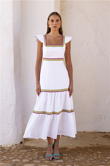 MERYFOR Vestido Ginevra blanco