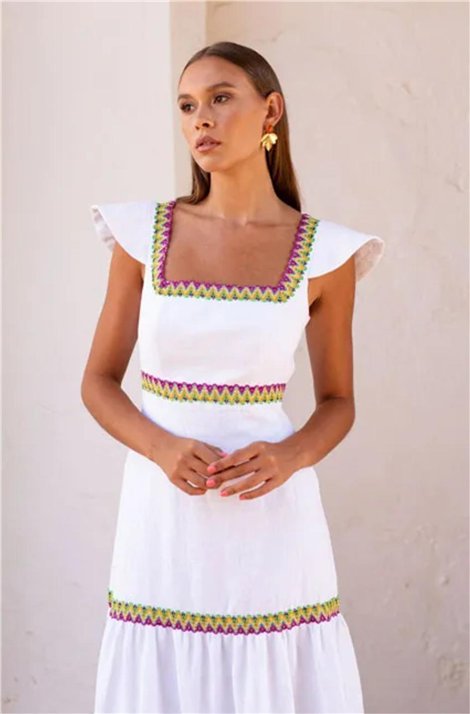 MERYFOR Vestido Ginevra blanco