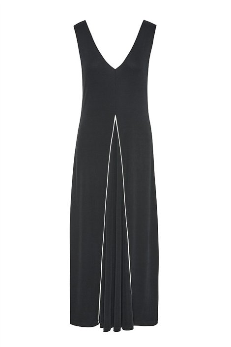 BSB Vestido negro detalle nervio canalé