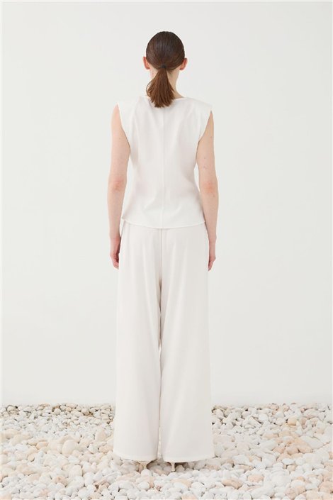 Eleh Blusa blanca crepé