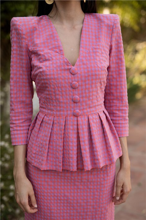 Meryfor Vestido Ava vichy rosa