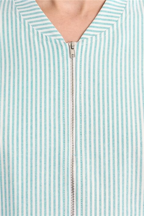 Lili Sidonio Chaqueta bomber con estampado rayas