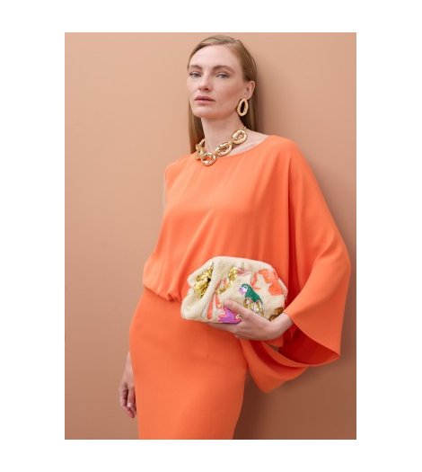 Lola Casademunt Bolso con pedrería loros