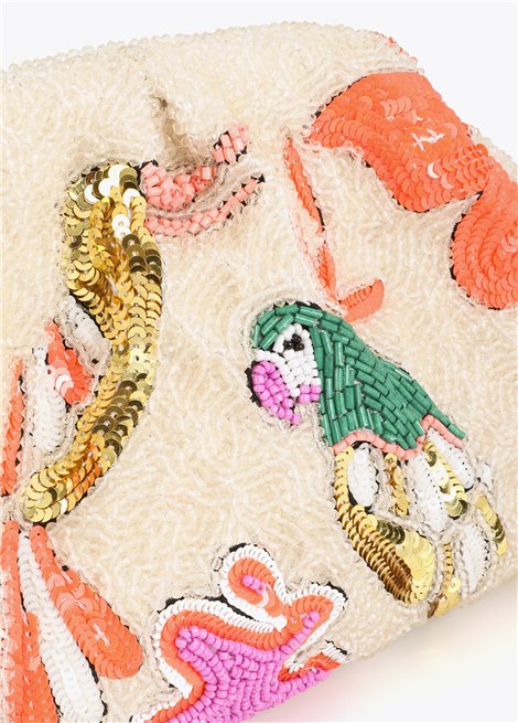 Lola Casademunt Bolso con pedrería loros