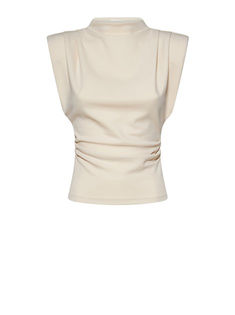 Silvian Heach Blusa crepé sin mangas con fruncido