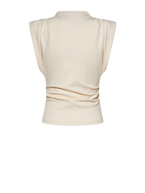 Silvian Heach Blusa crepé sin mangas con fruncido