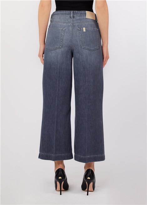 Liu Jo Vaquero gris tobillero acampanado