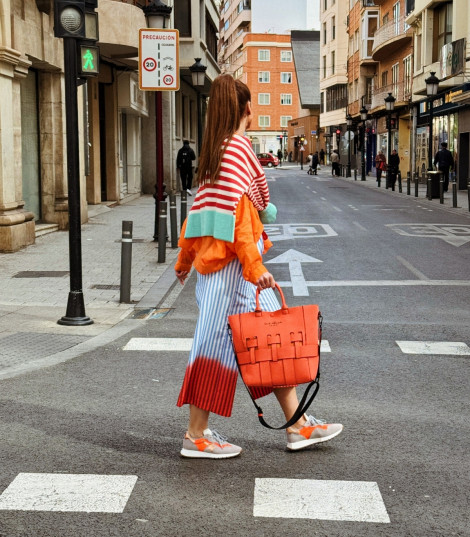 Pepe Moll Bolso shopping Mariela naranja