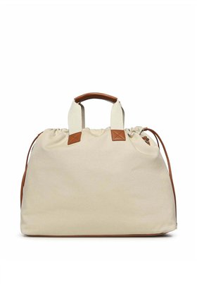 V73 Bolso Shopping beige doble correa