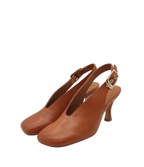 Bruno Premi Zapato destalonado marrón de punta cuadrada