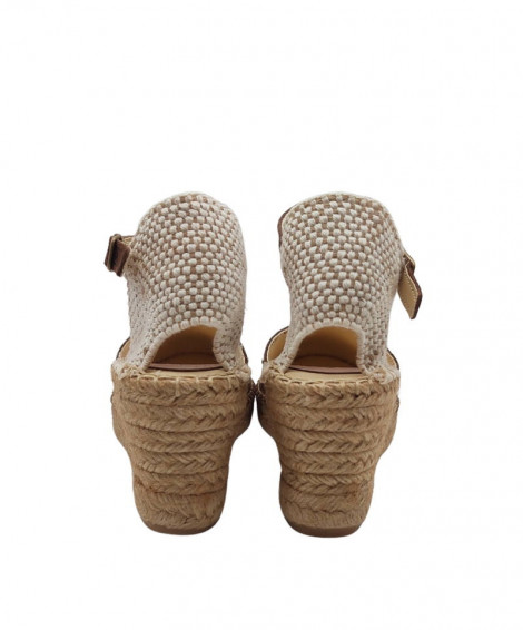 SV Cuña esparto chocolate con tachas