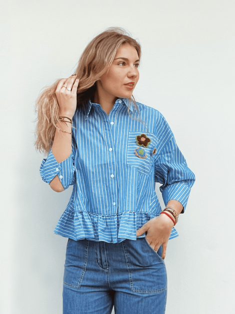 Orfeo Camisa Jahnis con detalle de volantes