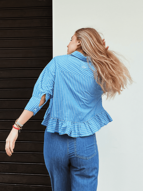 Orfeo Camisa Jahnis con detalle de volantes