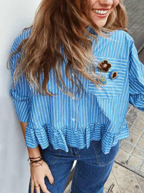 Orfeo Camisa Jahnis con detalle de volantes